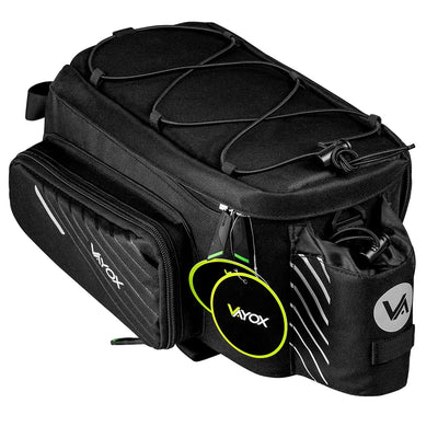 Bolsa, alforja de bicicleta para el portaequipajes trasero, capacidad de 12 l, impermeable, Vayox