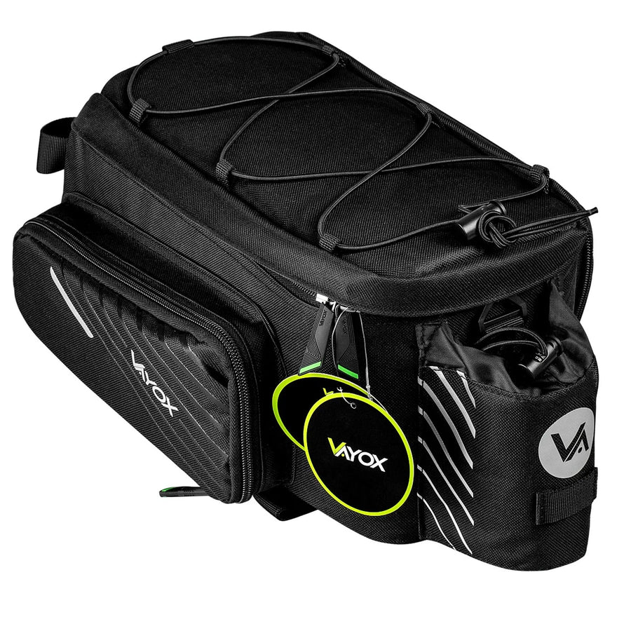 Bolsa, alforja de bicicleta para el portaequipajes trasero, capacidad de 12 l, impermeable, Vayox