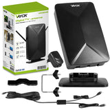 Antena activa, de interior, de exterior, DVB-T2, televisión terrestre 4K, Vayox