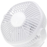 Ventilador a batería de 5"/12,7 cm con clip - USB / LED, AD 7335, Adler