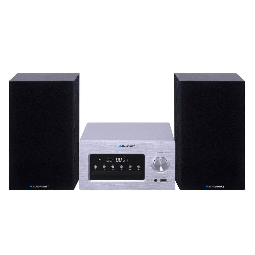 Equipo de música Blaupunkt, BT/AUX/CD/USB/MP3/FM, memoria para 40 emisoras, pantalla LED, potencia de 2x210 W, control de tonos, MS70BT