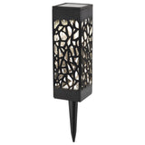 Lámpara solar Mora, 2 lm, grado de protección IP23, color negro, LED de 0,16 W, 8949, 2 unidades