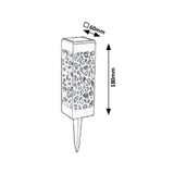 Lámpara solar Mora, 2 lm, grado de protección IP23, color negro, LED de 0,16 W, 8949, 2 unidades