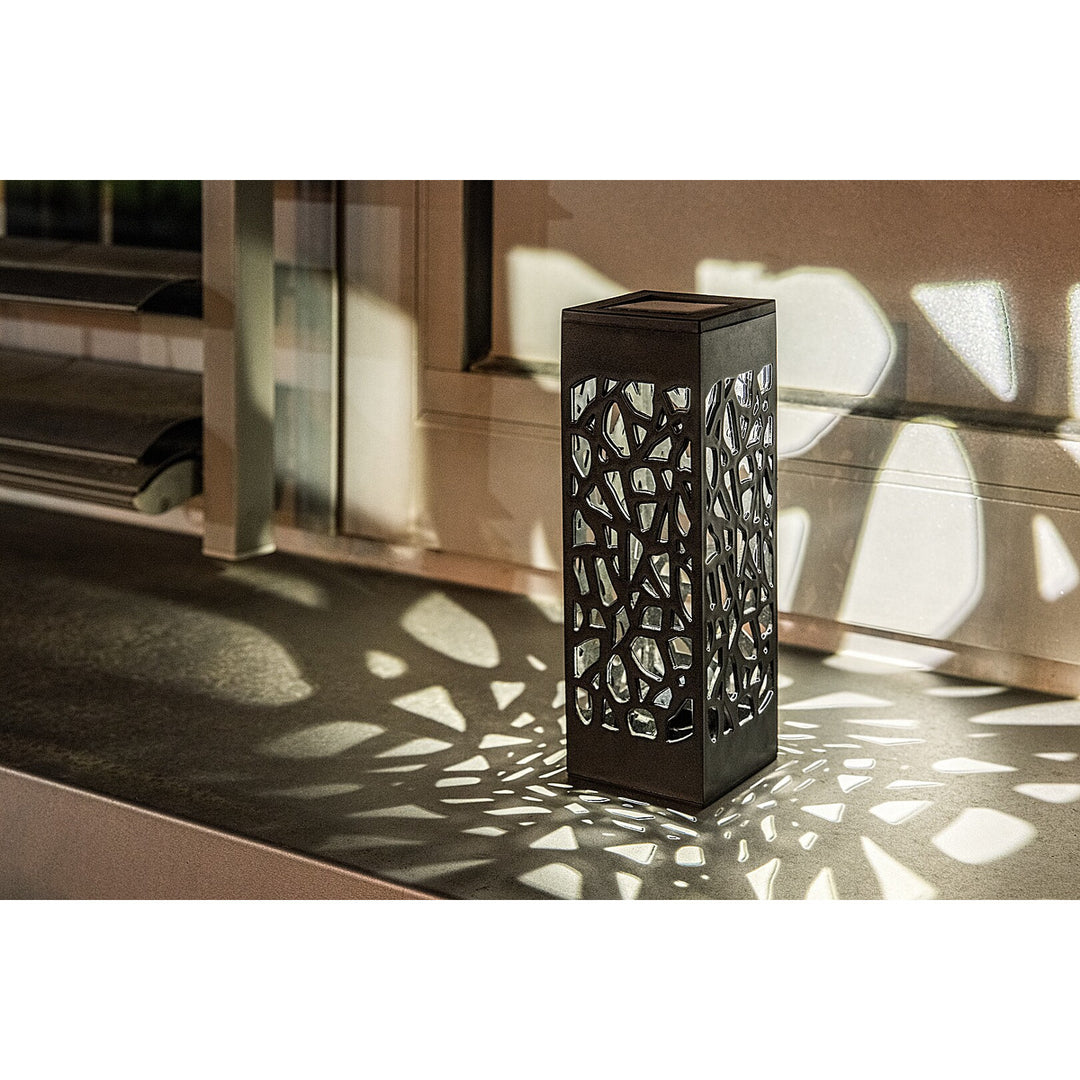 Lámpara solar Mora, 2 lm, grado de protección IP23, color negro, LED de 0,16 W, 8949, 2 unidades