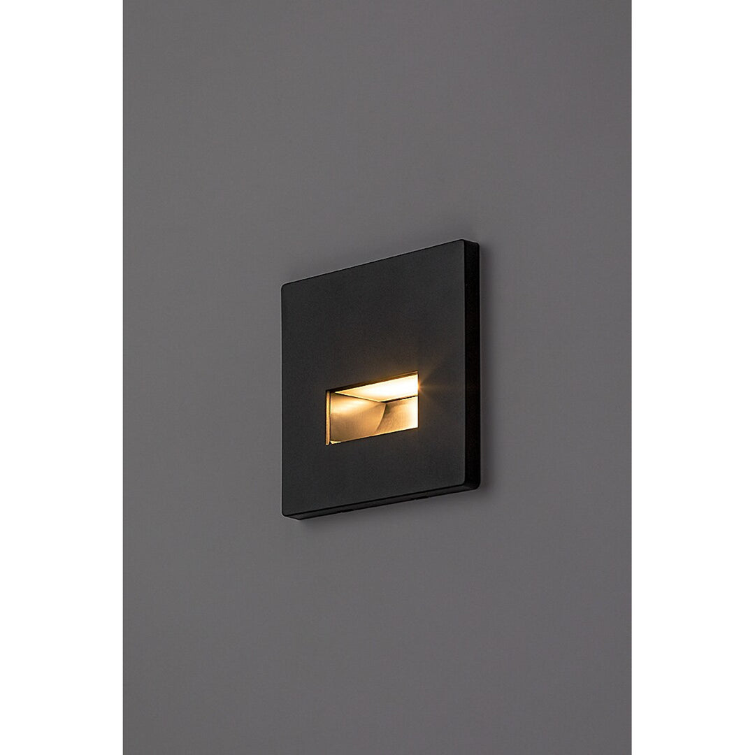 Lámpara Lunca LED de 1 W, IP20, negra, temperatura de color regulable: 3000, 4500 y 6500 K, 77195, 2 unidades