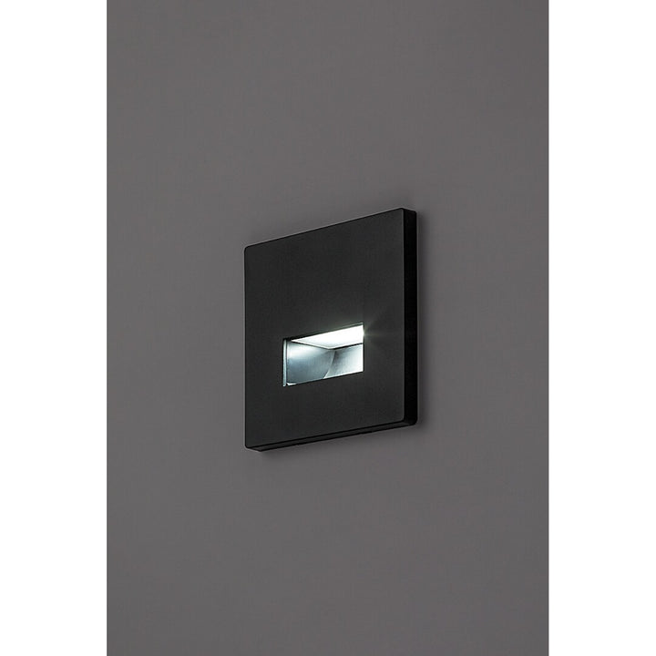 Lámpara Lunca LED de 1 W, IP20, negra, temperatura de color regulable: 3000, 4500 y 6500 K, 77195, 2 unidades