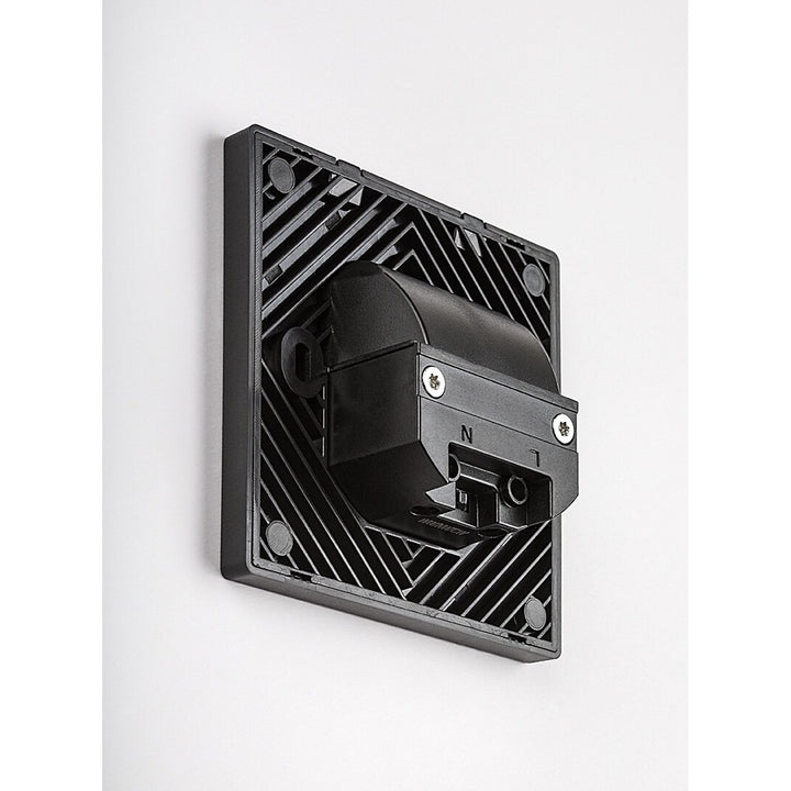 Lámpara Lunca LED de 1 W, IP20, negra, temperatura de color regulable: 3000, 4500 y 6500 K, 77195, 2 unidades