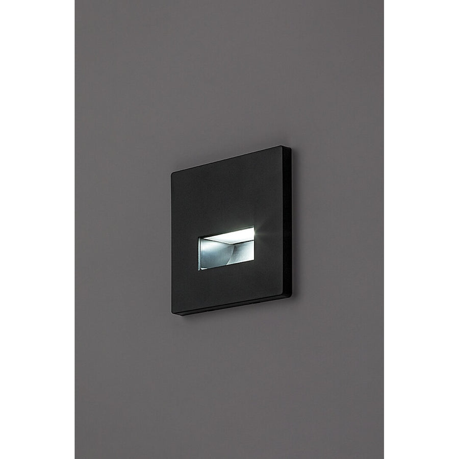 Lámpara Lunca LED de 1 W, IP20, negra, temperatura de color regulable: 3000, 4500 y 6500 K, 77195, 4 unidades