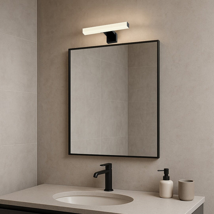 Lámpara de baño Rabalux Oliro LED 4 W, negra, IP44, 4000 K, 75050