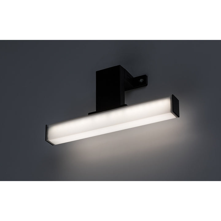 Lámpara de baño Rabalux Oliro LED 4 W, negra, IP44, 4000 K, 75050