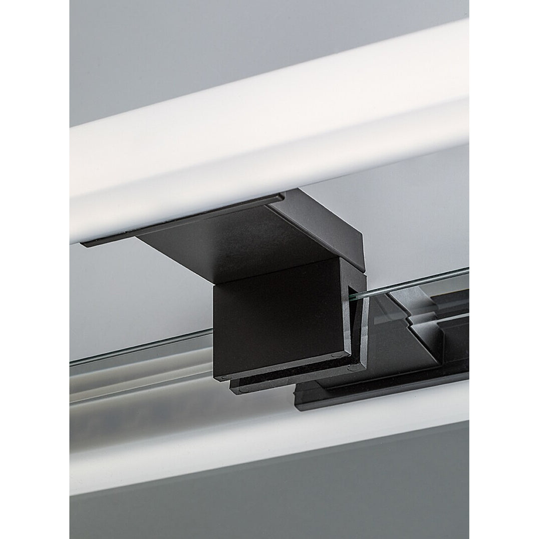 Lámpara de baño Rabalux Oliro LED 4 W, negra, IP44, 4000 K, 75050