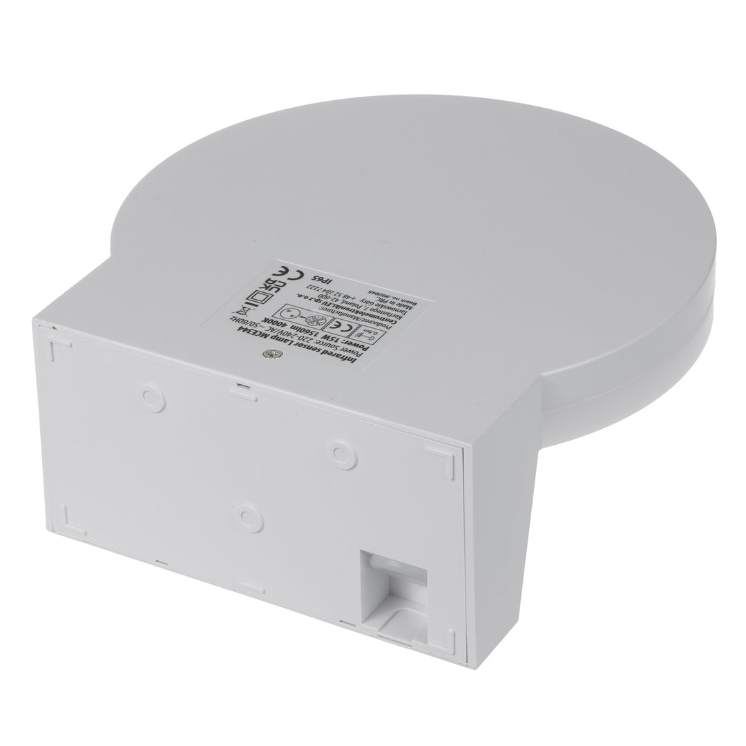 Lámpara LED con sensor de movimiento Maclean, sensor de movimiento PIR, color blanco, 15 W, IP65, 1560 lm, luz blanca neutra (4000 K) MCE344 W, 2 unidades