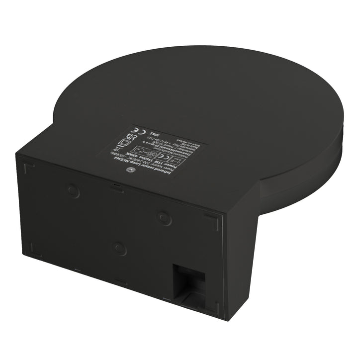 Lámpara LED con sensor de movimiento Maclean, sensor de movimiento PIR, color negro, 15 W, IP65, 1560 lm, luz blanca neutra (4000 K) MCE344 B, 2 unidades