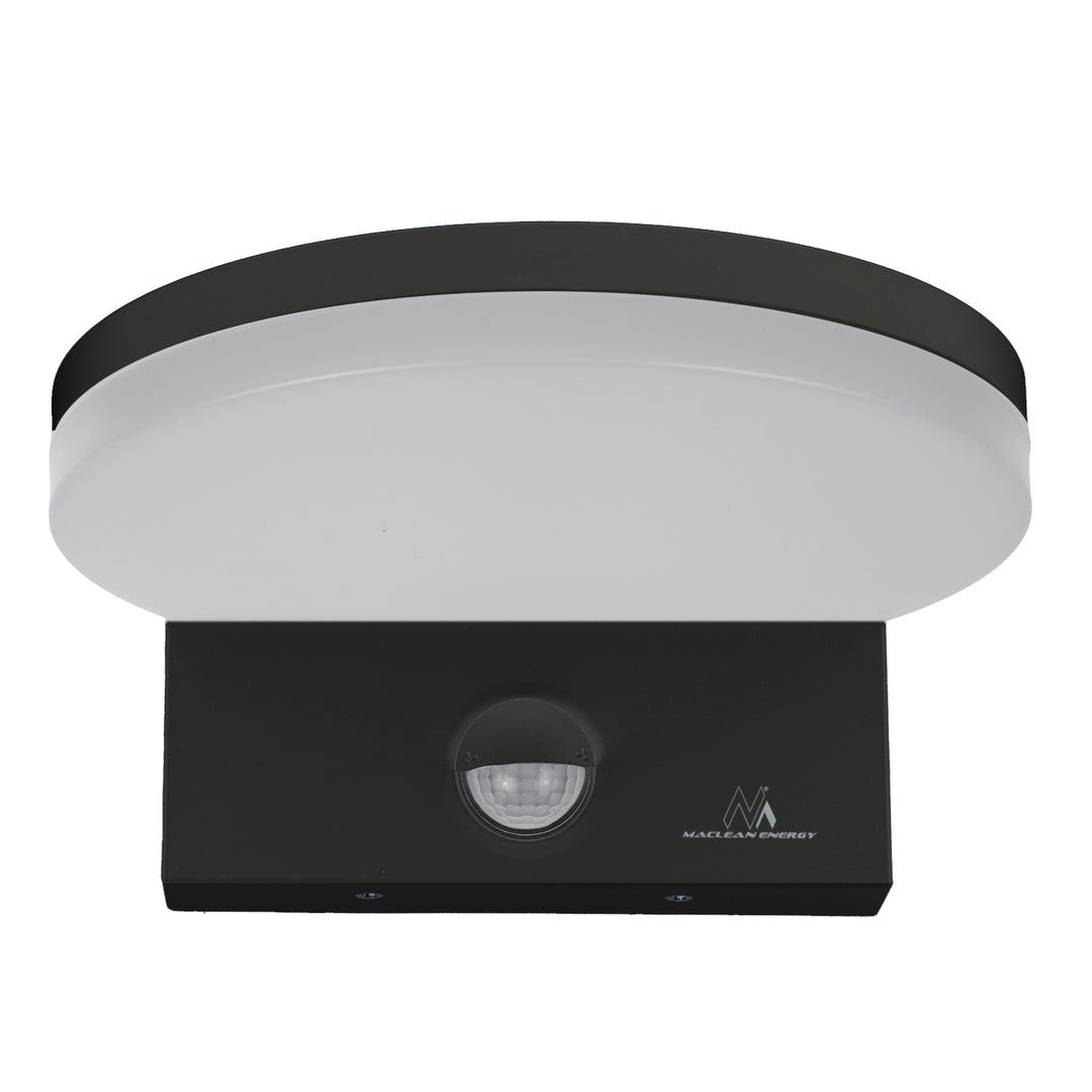 Lámpara LED con sensor de movimiento Maclean, sensor de movimiento PIR, color negro, 15 W, IP65, 1560 lm, luz blanca neutra (4000 K) MCE344 B, 2 unidades