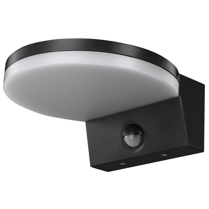 Lámpara LED con sensor de movimiento Maclean, sensor de movimiento PIR, color negro, 15 W, IP65, 1560 lm, luz blanca neutra (4000 K) MCE344 B, 2 unidades
