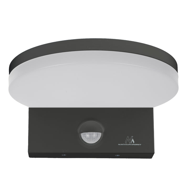 Lámpara LED con sensor de movimiento Maclean, sensor de movimiento PIR, color gris, 15 W, IP65, 1560 lm, luz blanca neutra (4000 K) MCE344 GR, 2 unidades