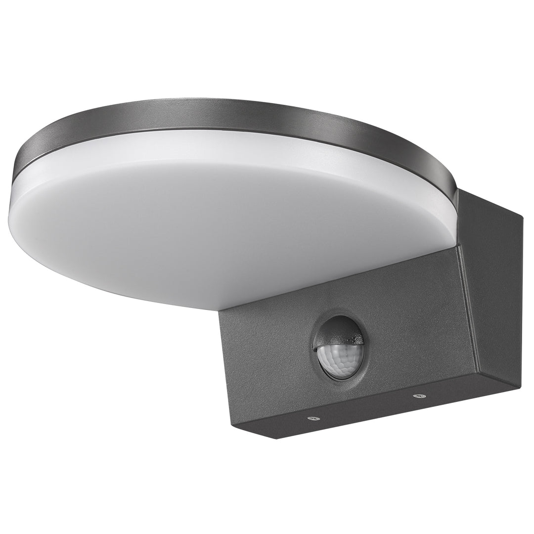 Lámpara LED con sensor de movimiento Maclean, sensor de movimiento PIR, color gris, 15 W, IP65, 1560 lm, luz blanca neutra (4000 K) MCE344 GR, 2 unidades