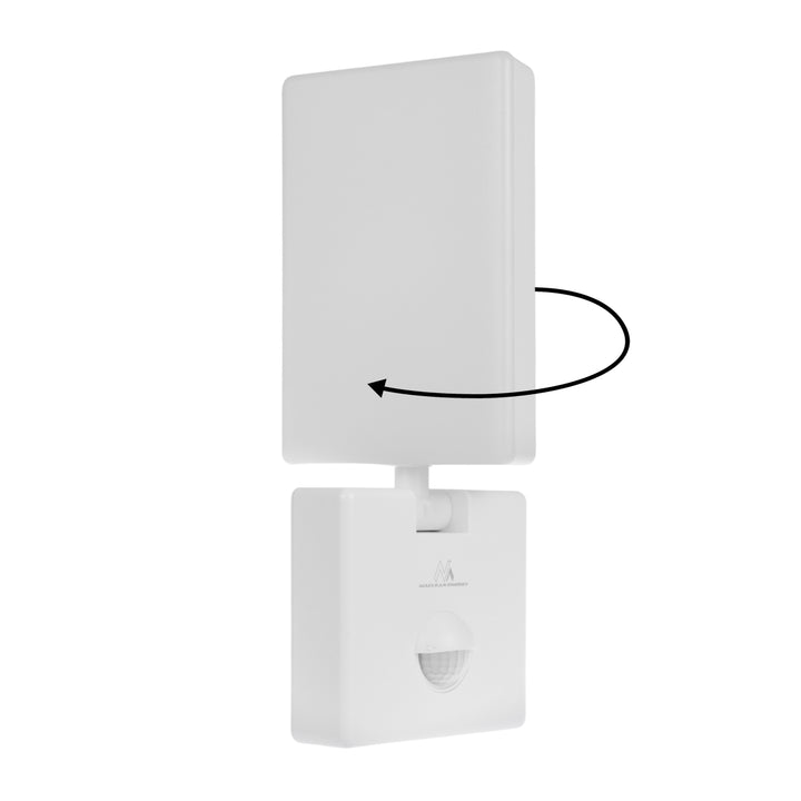 Lámpara LED con sensor de movimiento Maclean, sensor de movimiento PIR, color blanco, 10 W, IP65, 800 lm, luz blanca neutra (4000 K) MCE516 W, 2 unidades