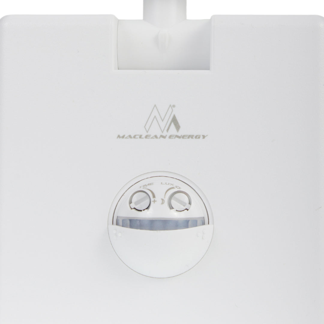 Lámpara LED con sensor de movimiento Maclean, sensor de movimiento PIR, color blanco, 10 W, IP65, 800 lm, luz blanca neutra (4000 K) MCE516 W, 2 unidades