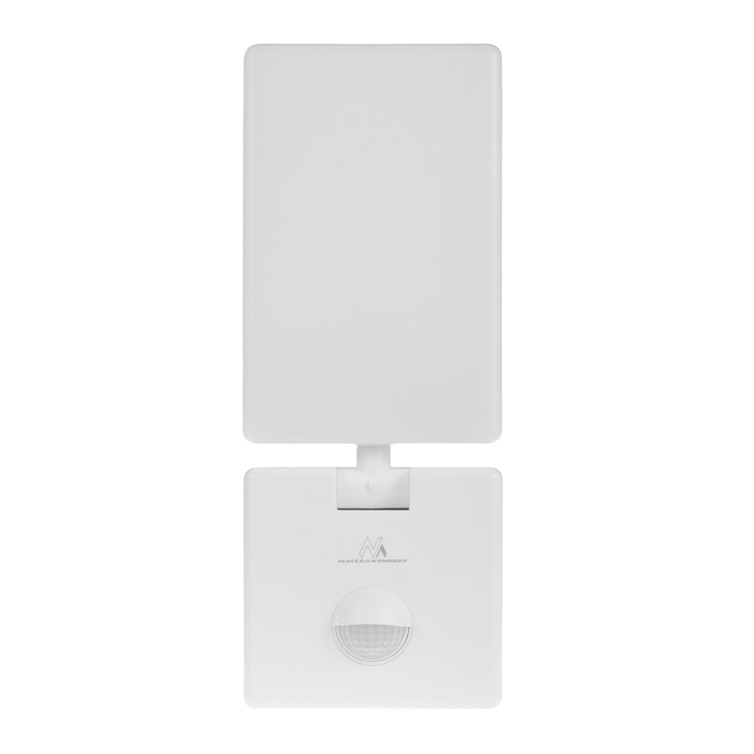 Lámpara LED con sensor de movimiento Maclean, sensor de movimiento PIR, color blanco, 10 W, IP65, 800 lm, luz blanca neutra (4000 K) MCE516 W, 2 unidades