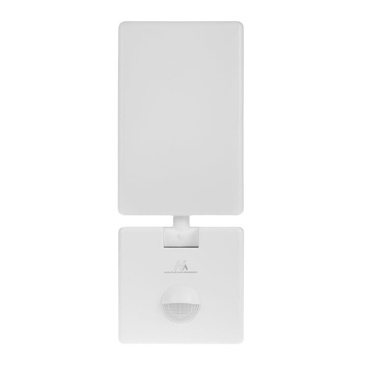 Lámpara LED con sensor de movimiento Maclean, sensor de movimiento PIR, color blanco, 10 W, IP65, 800 lm, luz blanca neutra (4000 K) MCE516 W, 2 unidades