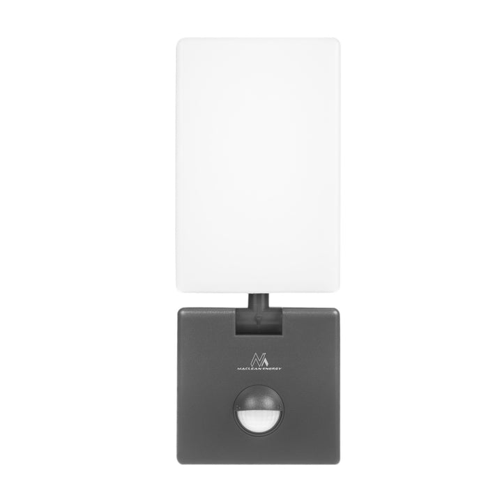 Lámpara LED con sensor de movimiento Maclean, sensor de movimiento PIR, color gris, 10 W, IP65, 800 lm, luz blanca neutra (4000 K) MCE516 GR, 2 unidades