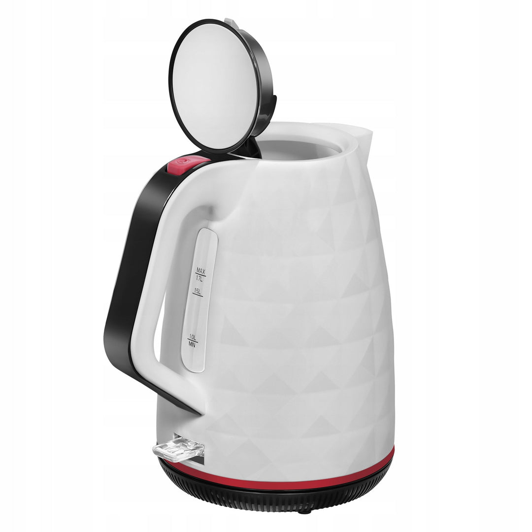 Hervidor eléctrico inalámbrico Manta ORISA de 1,7 l y 2200 W, color blanco