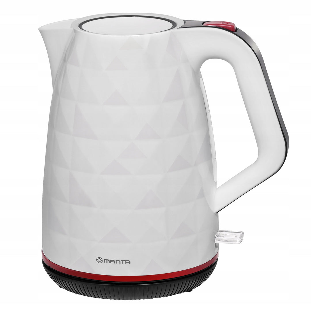 Hervidor eléctrico inalámbrico Manta ORISA de 1,7 l y 2200 W, color blanco