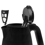 Hervidor eléctrico inalámbrico Manta ORISA de 1,7 l y 2200 W, negro