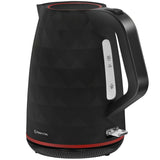 Hervidor eléctrico inalámbrico Manta ORISA de 1,7 l y 2200 W, negro