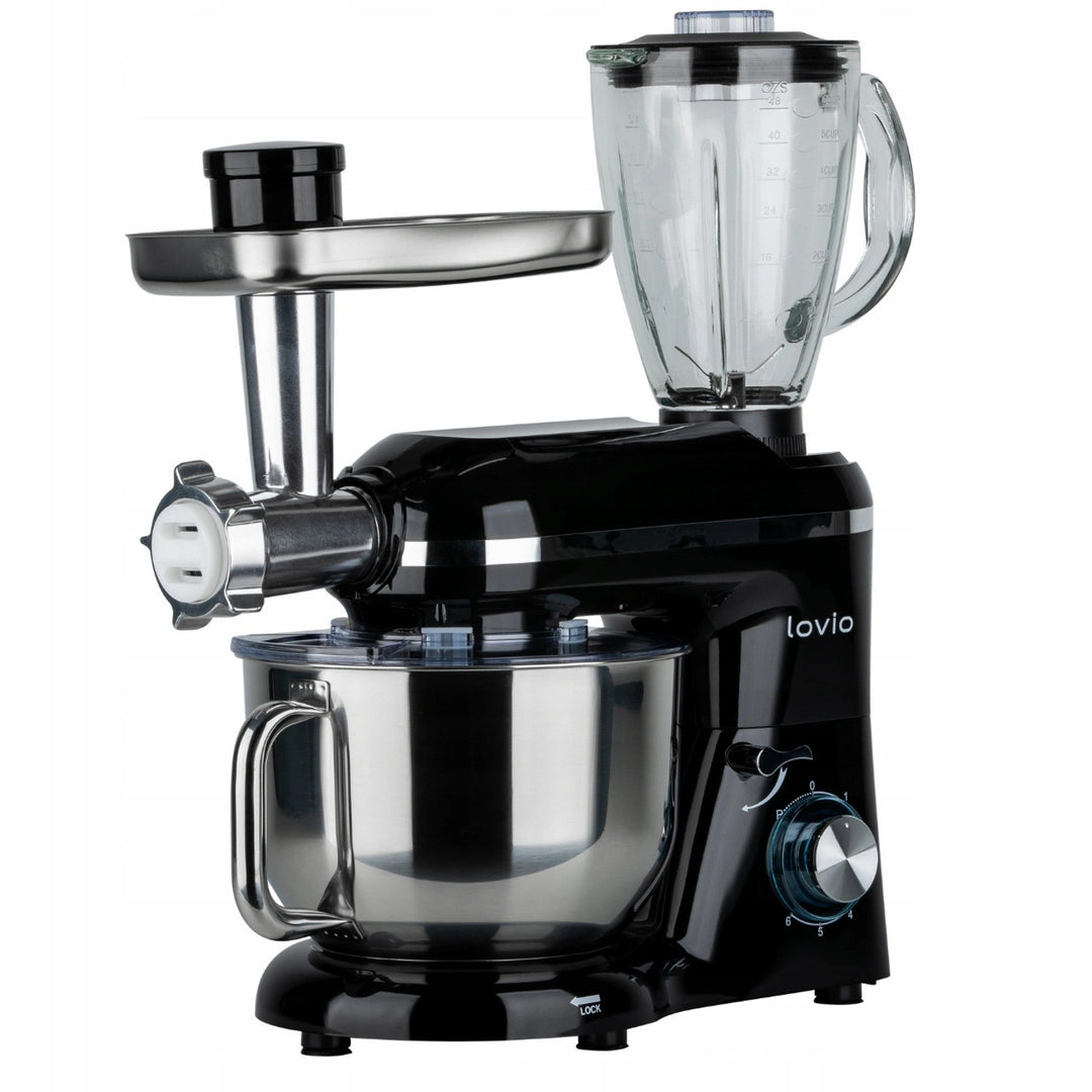 Batidora planetaria Lovio ChefAssistant Plus negra LVSTM02PBK