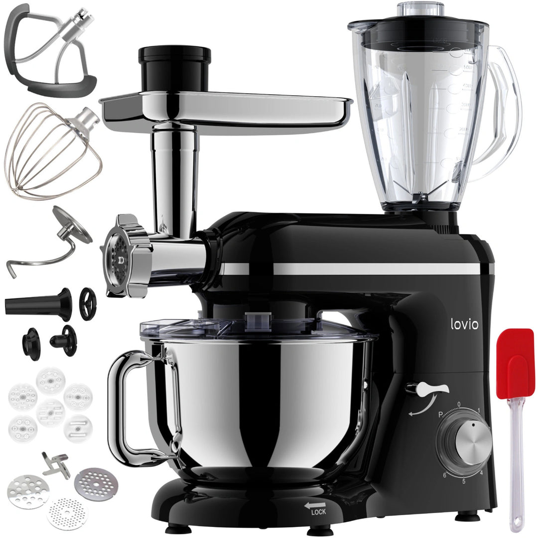Batidora planetaria Lovio ChefAssistant Plus negra LVSTM02PBK