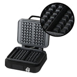 Máquina para hacer gofres LOVIO PerfectCrisp, 2 gofres grandes, 1500 W, 6 niveles de cocción, LVWF002BK