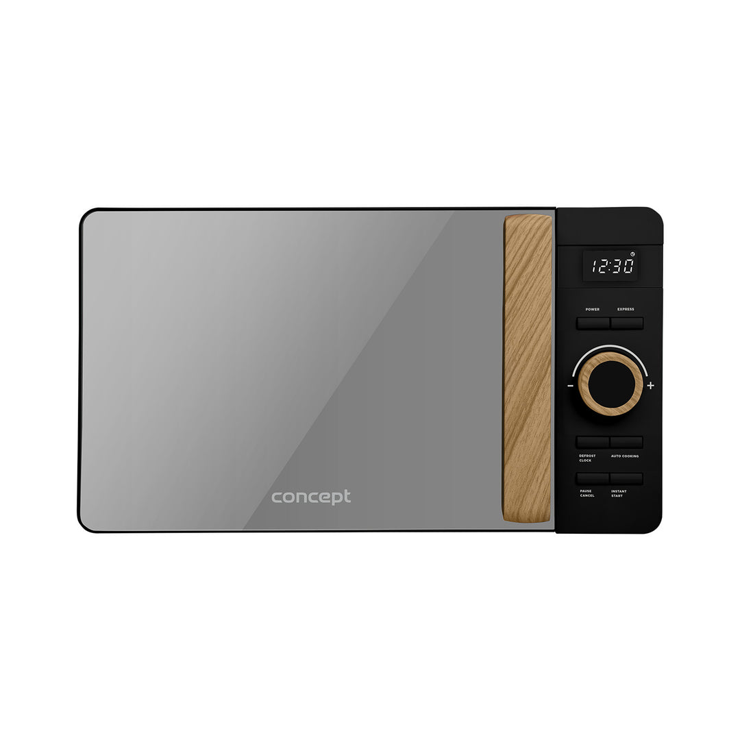 Microondas Concept, 5 niveles de potencia, función de descongelación, capacidad de 20 l, potencia de 800 W, color negro, MT3520bc