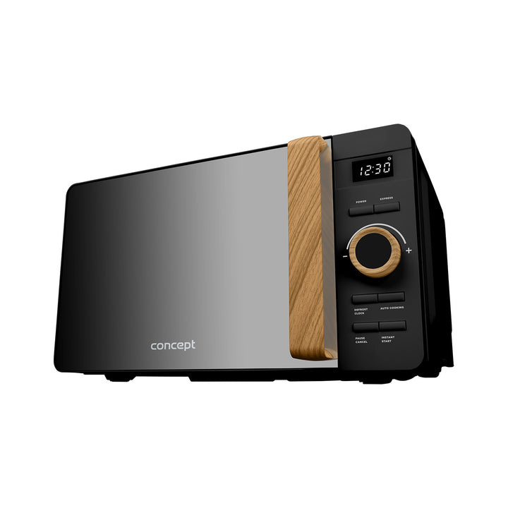 Microondas Concept, 5 niveles de potencia, función de descongelación, capacidad de 20 l, potencia de 800 W, color negro, MT3520bc