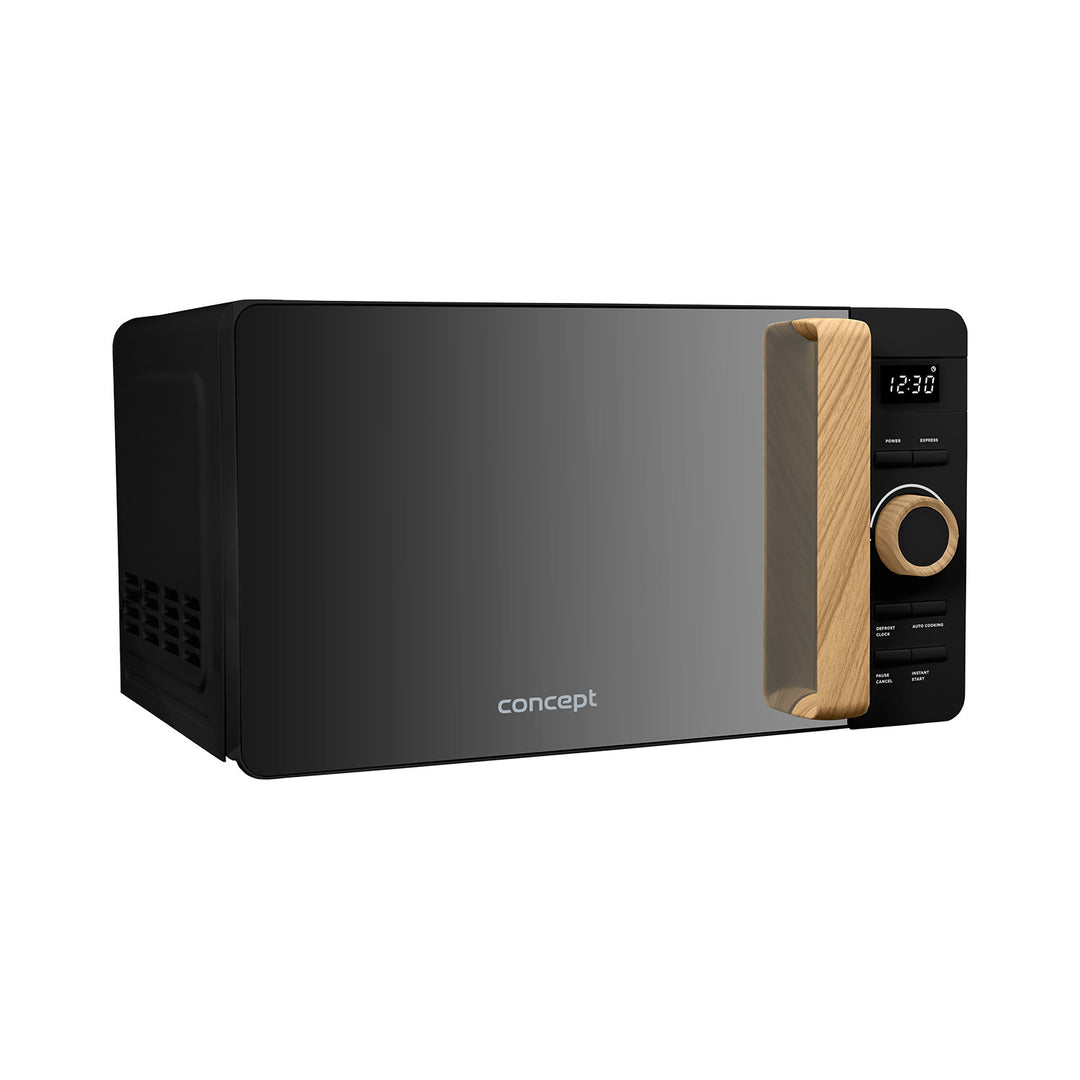 Microondas Concept, 5 niveles de potencia, función de descongelación, capacidad de 20 l, potencia de 800 W, color negro, MT3520bc
