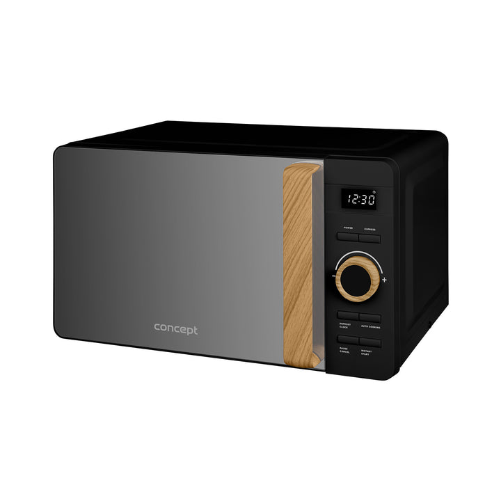 Microondas Concept, 5 niveles de potencia, función de descongelación, capacidad de 20 l, potencia de 800 W, color negro, MT3520bc