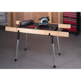 Mesa de taller portátil Keter Jobmade, capacidad de carga de 453 kg, patas antideslizantes, compartimento con abrazaderas debajo del tablero, 239985