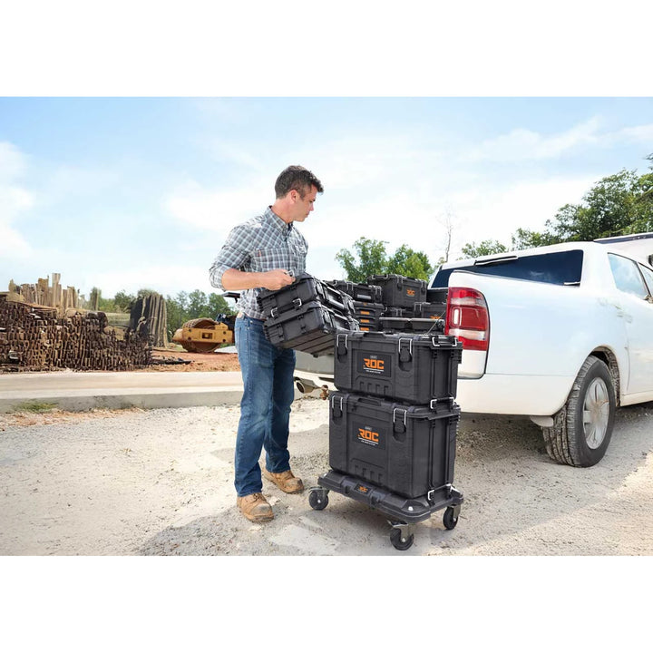 Plataforma de transporte Keter Roc Pro Gear, color negro, sistema modular, capacidad de carga de hasta 145 kg, 262828