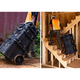 Juego de 3 cajas de herramientas Keter ROC Pro Gear 2.0, capacidad total de 110 l, protección IP65, asa telescópica desmontable, posibilidad de cerrar con candado, 256982