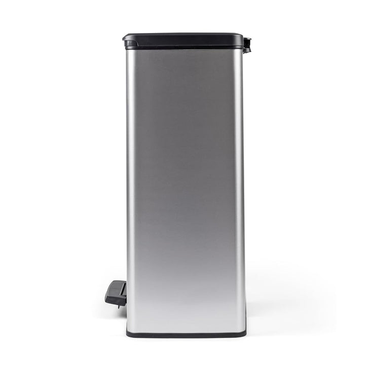Cubo de basura con pedal Curver, 2 depósitos de 26 l, metalizado, color plateado, 251002