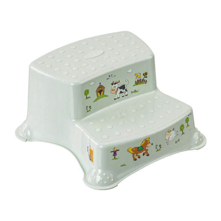 Escalera infantil de dos peldaños Keeeper, con función antideslizante, serie «Funny Farm», capacidad de carga de hasta 120 kg, 1003132006300