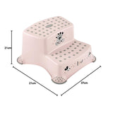 Escalón infantil de dos peldaños Keeeper, con función antideslizante, serie «Minnie Mouse», capacidad de carga de hasta 120 kg, 1003258124700