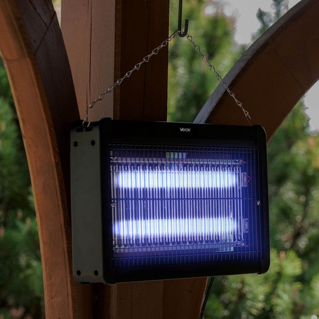 Lámpara matainsectos para mosquitos, moscas y polillas, trampa eléctrica, UV, 20 W, Vayox