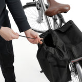 Bolsa doble de PVC para portaequipajes de bicicleta, con asa, negra, 40 l, VA0446, Vayox