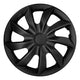 Tapas de rueda universales de 13'' NRM Quad, negras mate, 4 unidades