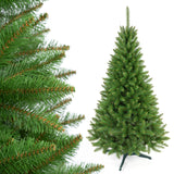 Árbol de Navidad de abeto con soporte Premium de 220 cm, frondoso y realista, Damich