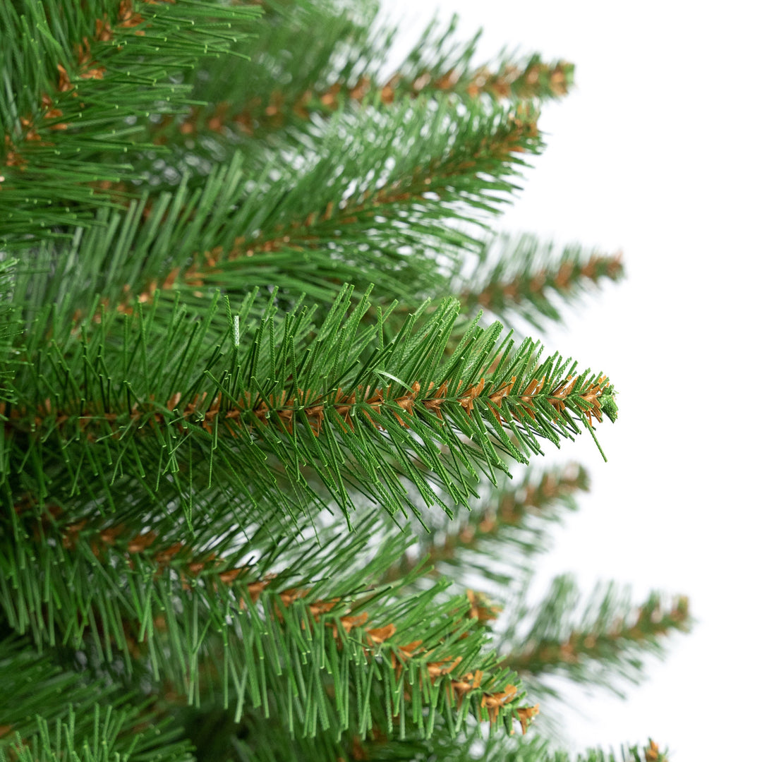 Árbol de Navidad de abeto con soporte Premium de 220 cm, frondoso y realista, Damich