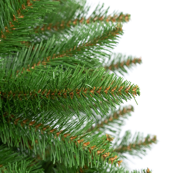 Árbol de Navidad de abeto con soporte Premium de 220 cm, frondoso y realista, Damich