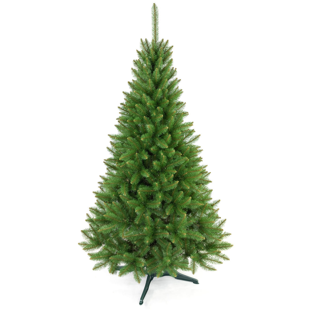 Árbol de Navidad de abeto con soporte Premium de 180 cm, frondoso y realista, Damich